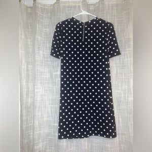 NAVY BLUE POLKA DOT DRESS H&M